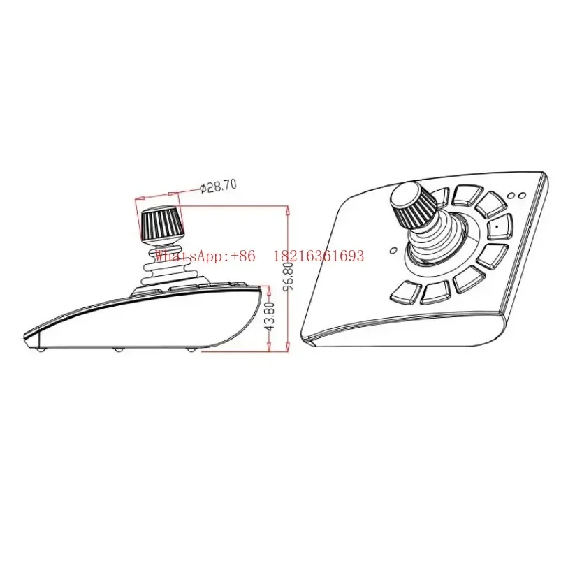 Latest Arrival Desktop SMC71 Joystick Keyboard USB HID Protocol Drive-free Three-axis Joystick
Latest Arrival Desktop SMC71 Joystick Keyboard USB HID Protocol Drive-free Three-axis Joystick