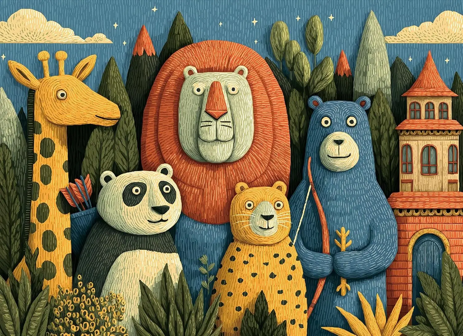 Пазлы с изображением лесных животных, высококачественные, 1000 деталей, из плотного картона, для домашних развлечений и декора
Пазлы с изображением лесных животных, высококачественные, 1000 деталей, из плотного картона, для домашних развлечений и декора