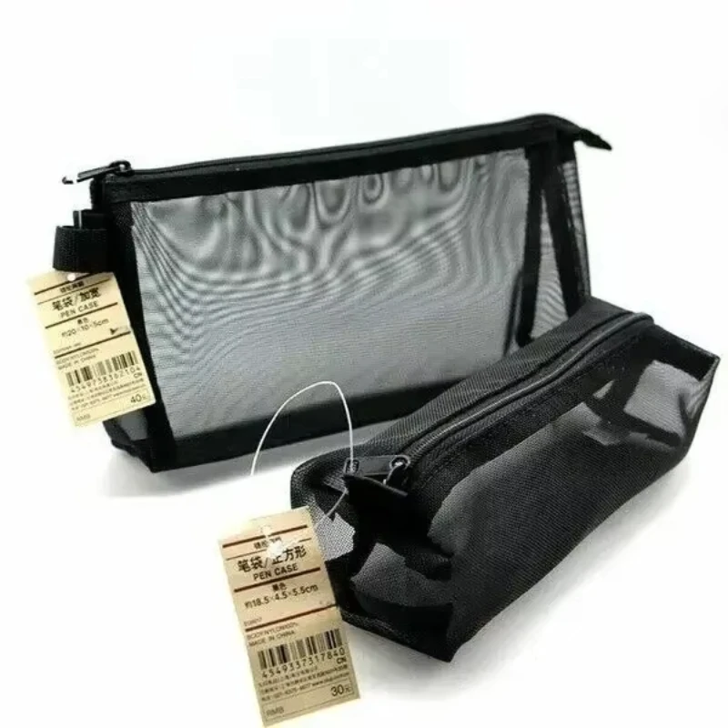 Transparent Mesh Pencil Case MUJIs Nylon Pencil Bag Large Capacity Creative Stationery Box Office Student Nylon Pen Box Bag
Transparent Mesh Pencil Case MUJIs Nylon Pencil Bag Large Capacity Creative Stationery Box Office Student Nylon Pen Box Bag