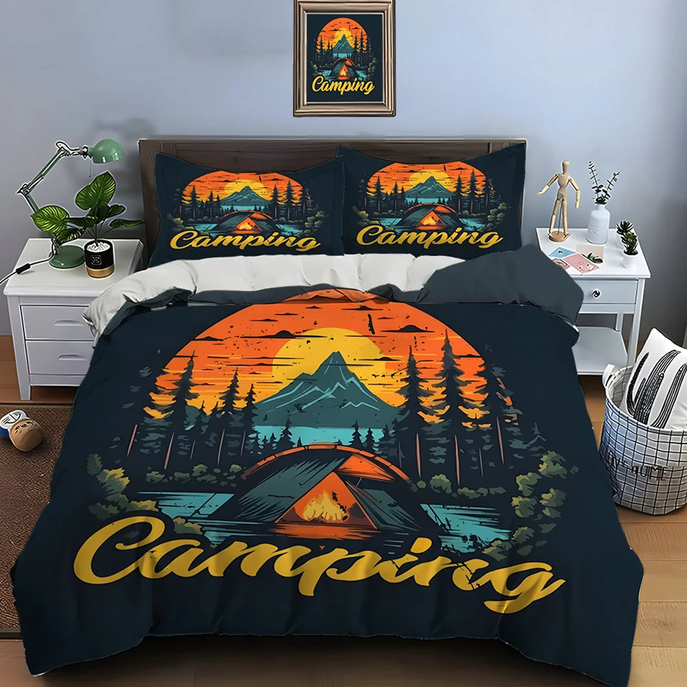 Outdoor camping enthusiasts Print Bedding Set Duvet Cover 1 Duvet Cover 2 Pillowcases Adult and Children Bedding Set Luxury Gift
Outdoor camping enthusiasts Print Bedding Set Duvet Cover 1 Duvet Cover 2 Pillowcases Adult and Children Bedding Set Luxury Gift