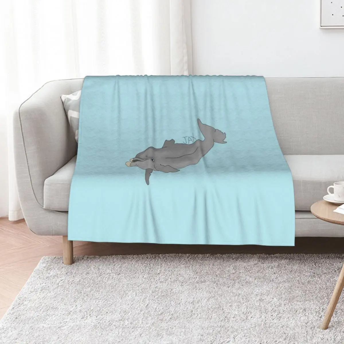 Jax Dolphin Throw Blanket Soft Solid Color Blanket for Couch Bed
Jax Dolphin Throw Blanket Soft Solid Color Blanket for Couch Bed