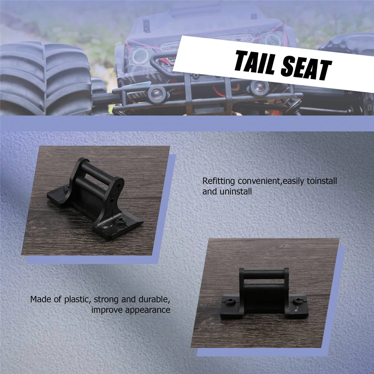 Practical Empennage Seat Tail Wing Seat EB1009 for JLB Racing CHEETAH 1/10 Brushless RC Car Parts Accessories
Practical Empennage Seat Tail Wing Seat EB1009 for JLB Racing CHEETAH 1/10 Brushless RC Car Parts Accessories