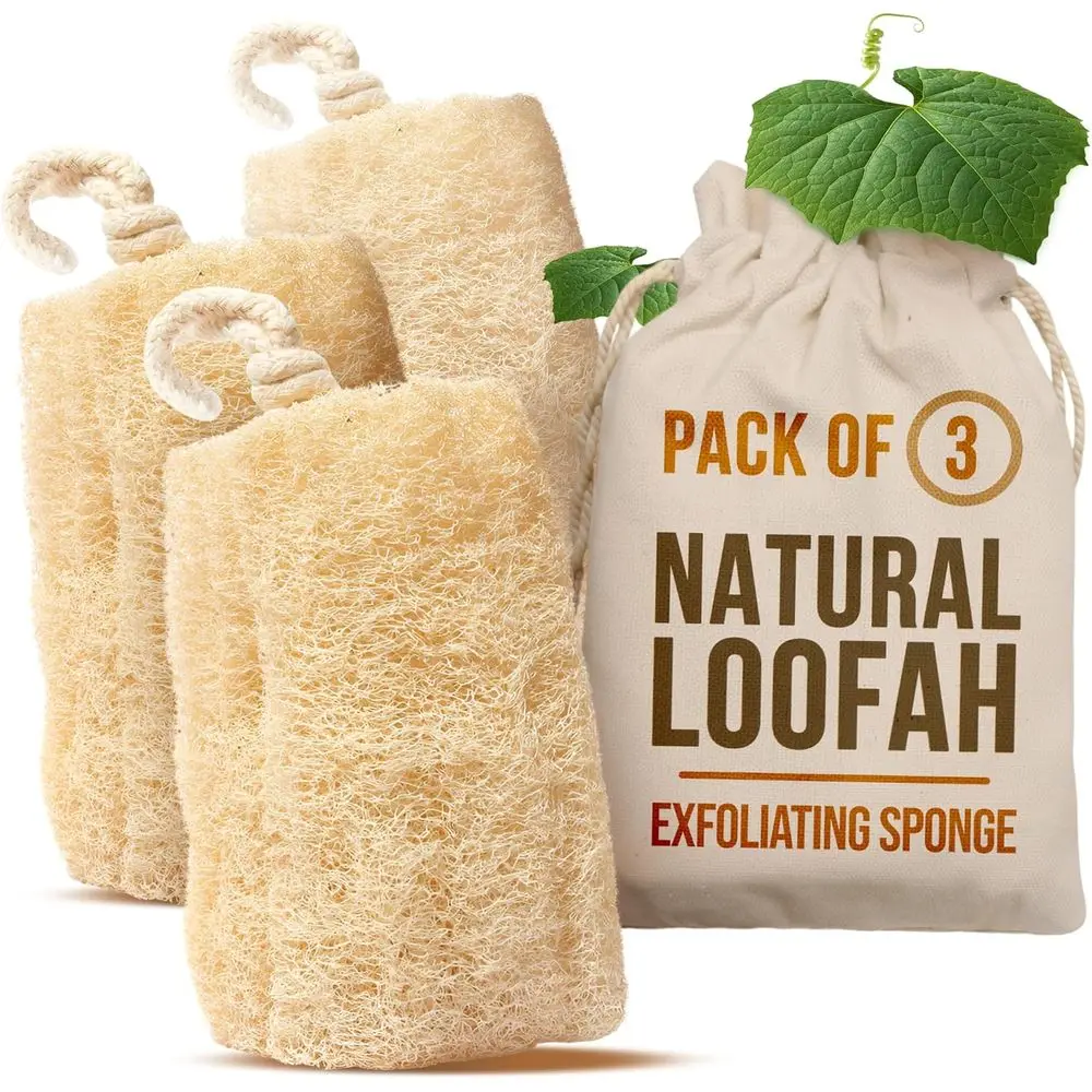 Luxury Plant-Based Egyptian Loofah Shower Sponge Set, 6x6 Inches, Gentle Body Scrubber for Men and Women, Spa Quality, Pack of 3
Luxury Plant-Based Egyptian Loofah Shower Sponge Set, 6x6 Inches, Gentle Body Scrubber for Men and Women, Spa Quality, Pack of 3