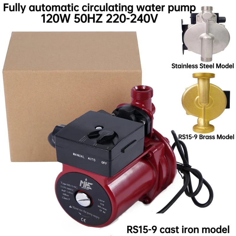 120W 50HZ 220-240V DN20 Return Water Small Fully Automatic Adjustable Small Circulation Booster Pump
120W 50HZ 220-240V DN20 Return Water Small Fully Automatic Adjustable Small Circulation Booster Pump