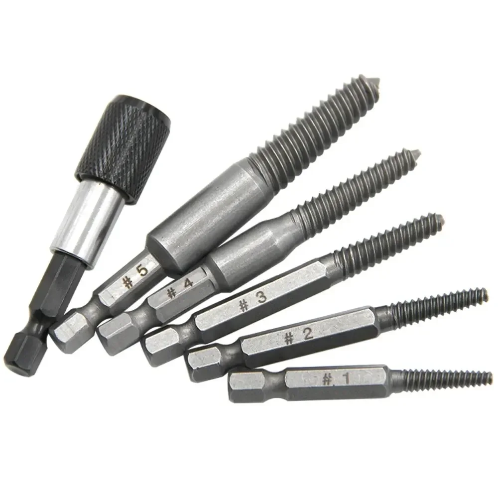 5pc Hexagonal Handle Broken Head Screw Extractor 60mm Black Quick Release Electric Hexagonal Broken Thread Removal Tool Set
5pc Hexagonal Handle Broken Head Screw Extractor 60mm Black Quick Release Electric Hexagonal Broken Thread Removal Tool Set