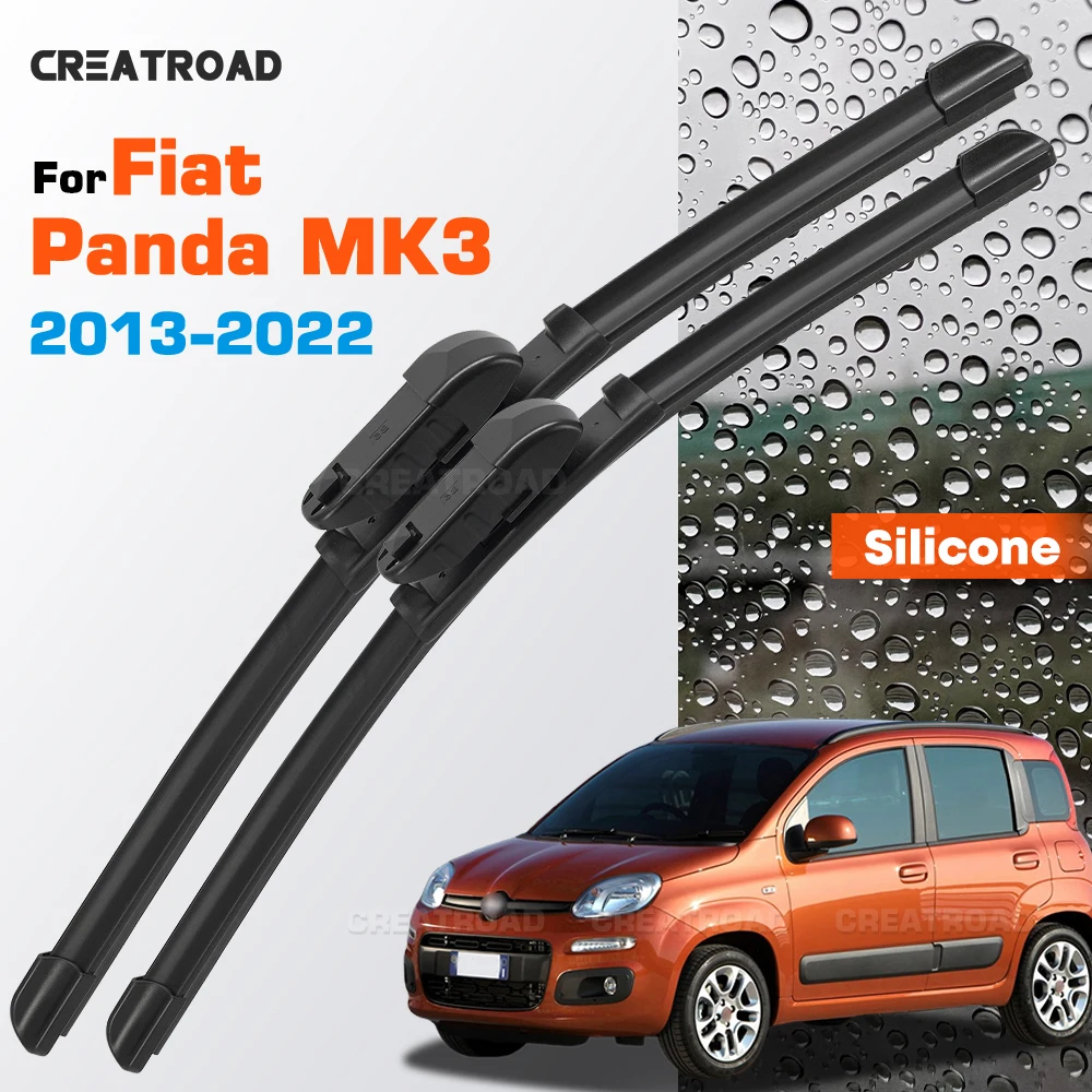 Silicone Wiper Blades Fit For Fiat Panda MK3 2013-2022 Coated Silent HD Wear-Resistant Car Windshield Wipers 24"+15"
Silicone Wiper Blades Fit For Fiat Panda MK3 2013-2022 Coated Silent HD Wear-Resistant Car Windshield Wipers 24"+15"