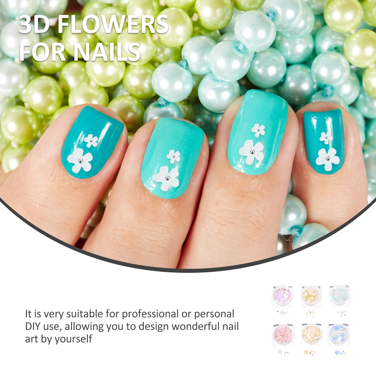 6 Boxes Color Changing Nail Charms Creative 3D Flowers for Nails DIY Manicure Decoration Resin Steel Beads 3D Flowers for Nails
6 Boxes Color Changing Nail Charms Creative 3D Flowers for Nails DIY Manicure Decoration Resin Steel Beads 3D Flowers for Nails