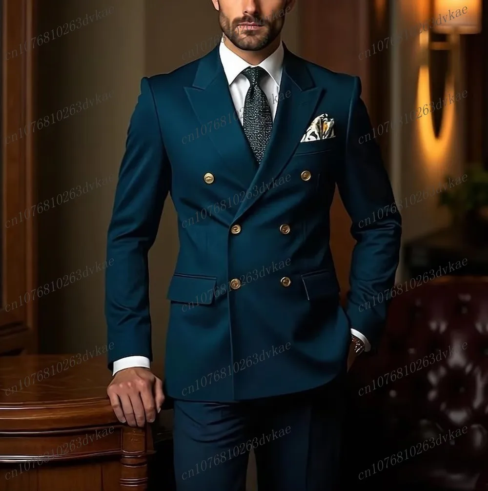 New Dark Blue Formal Occasions Business Men Suit Groom Groomsman Wedding Party Prom Male 2 Piece Set Tuxedos Blazer Pants
New Dark Blue Formal Occasions Business Men Suit Groom Groomsman Wedding Party Prom Male 2 Piece Set Tuxedos Blazer Pants