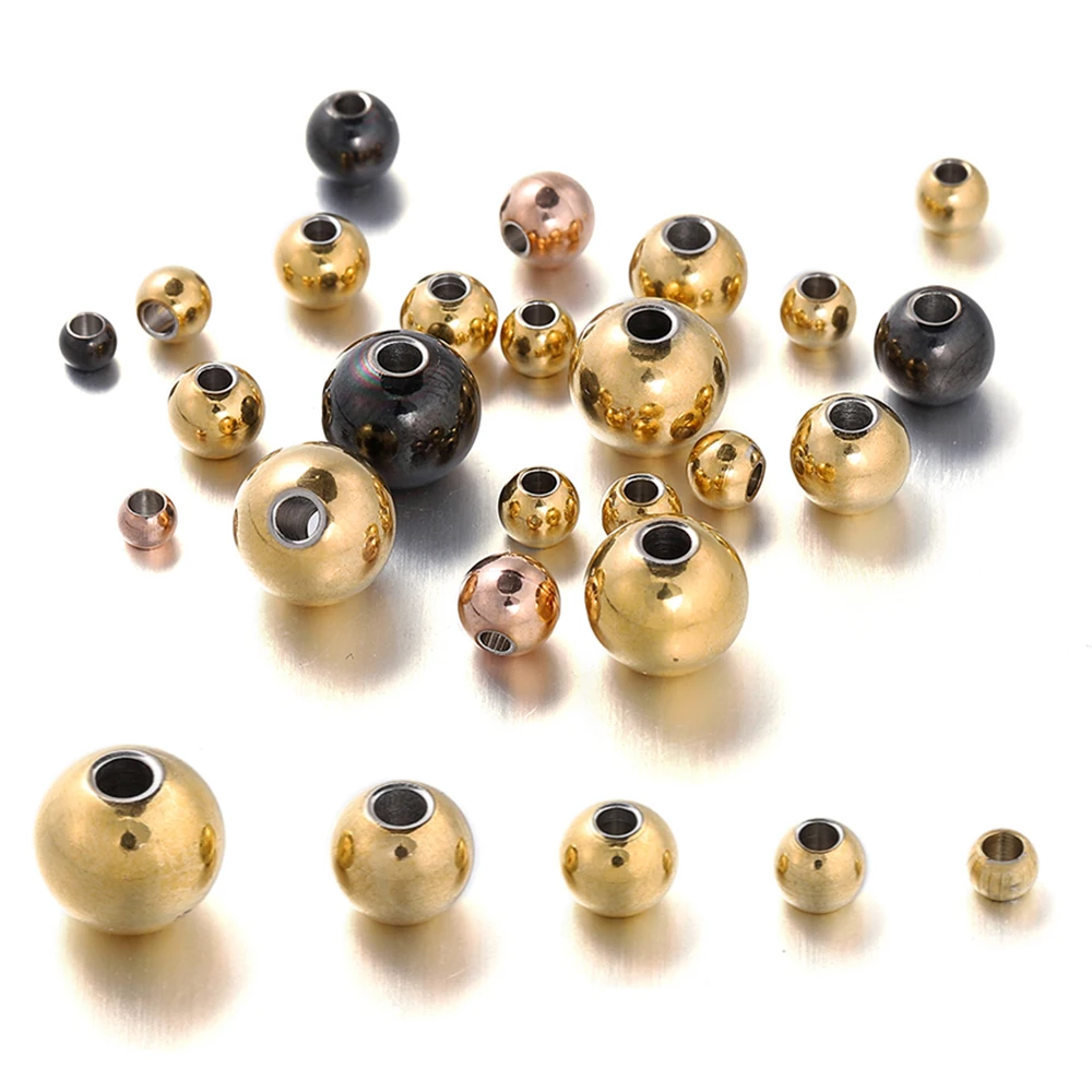 30-100Pcs 3-8mm Stainless Steel Beads Ball Loose Spacer Beads Jewelry Findings for DIY Bracelet Necklace Jewelry Making Supplies
30-100Pcs 3-8mm Stainless Steel Beads Ball Loose Spacer Beads Jewelry Findings for DIY Bracelet Necklace Jewelry Making Supplies