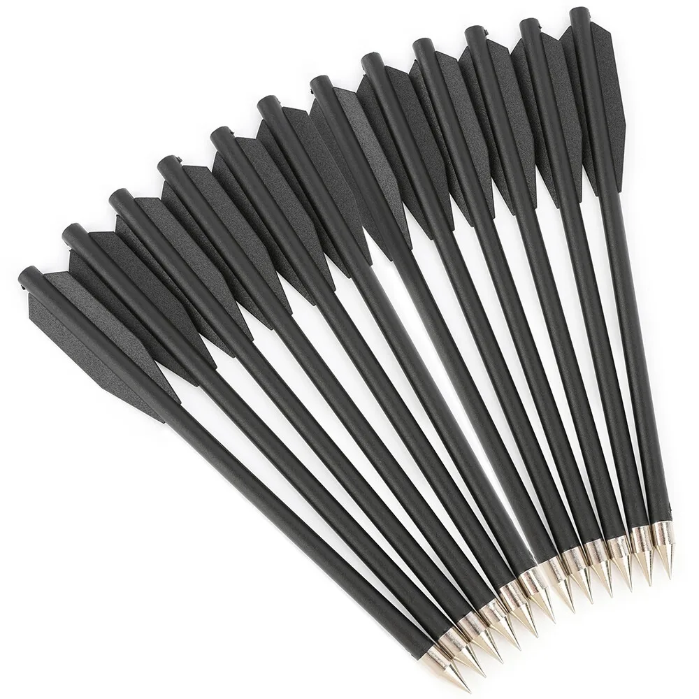 6.3" Crossbow Bolts - Steel Tips with Tail Wings & Plastic Shafts, Fits 50/80 lbs Mini Crossbows, for Target Shooting & Hunting
6.3" Crossbow Bolts - Steel Tips with Tail Wings & Plastic Shafts, Fits 50/80 lbs Mini Crossbows, for Target Shooting & Hunting