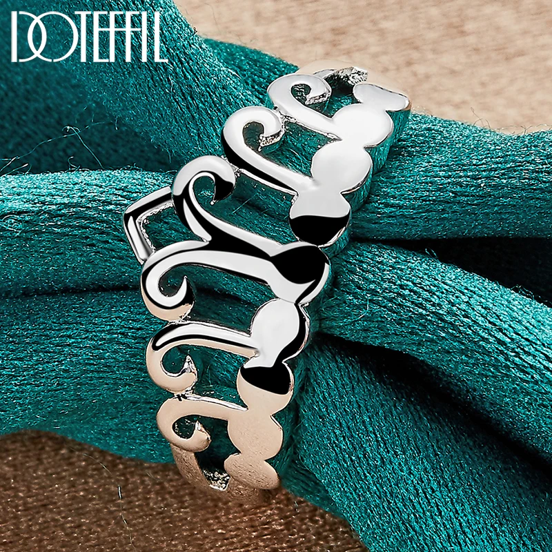 DOTEFFIL 925 Sterling Silver Crown Ring For Women Man Wedding Engagement Party Fashion Charm Jewelry
DOTEFFIL 925 Sterling Silver Crown Ring For Women Man Wedding Engagement Party Fashion Charm Jewelry