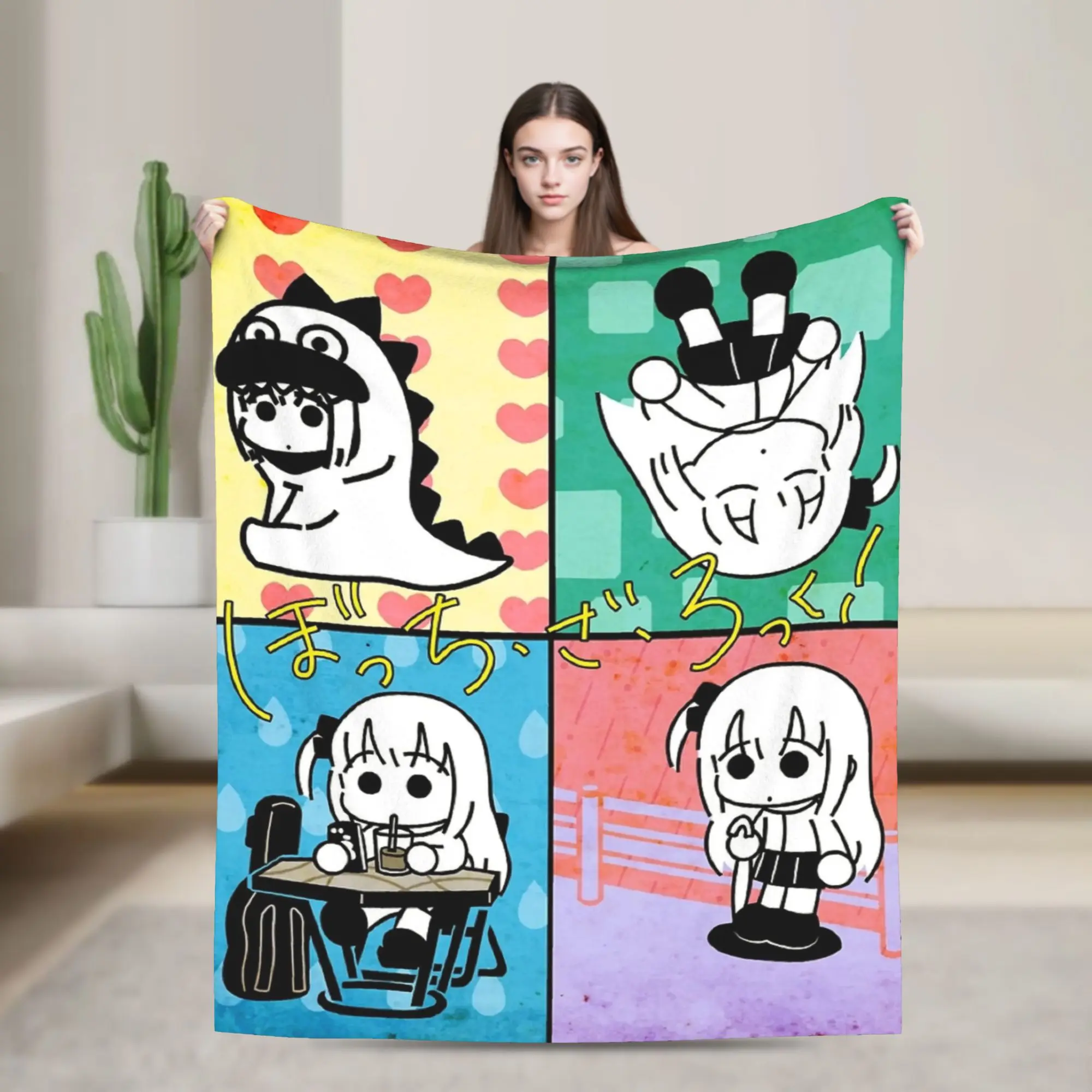 Cute Bocchi the Rock Blanket Cover Anime Plush Throw Blankets Home Couch Portable Ultra-Soft Warm Bedsprea
Cute Bocchi the Rock Blanket Cover Anime Plush Throw Blankets Home Couch Portable Ultra-Soft Warm Bedsprea