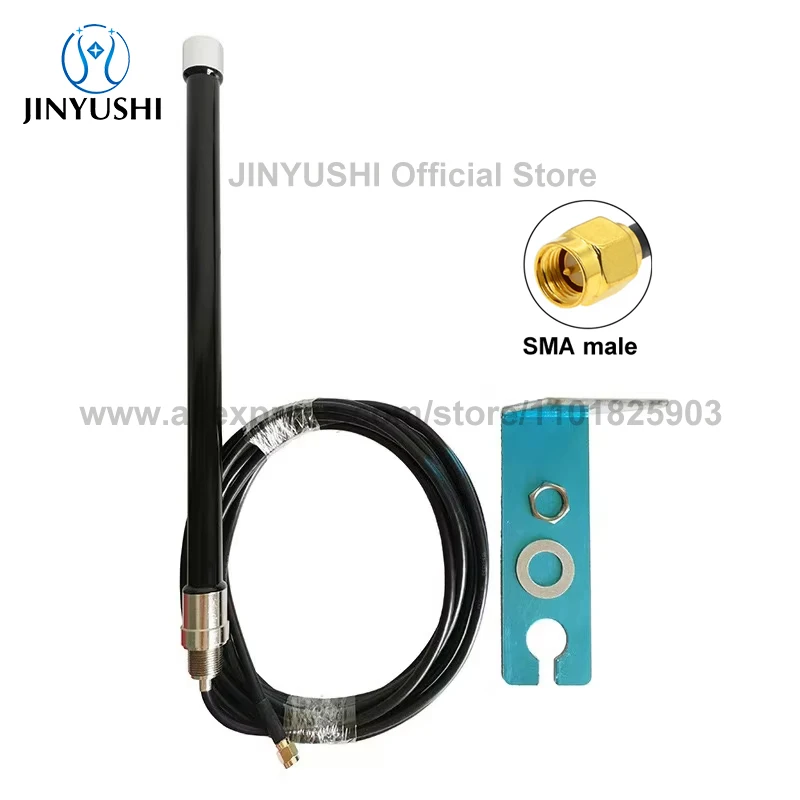 5G Fiberglass Antenna 600-6000MHz 4G LTE FRP Outdoor Waterproof WIFI Router Antenna 5m SMA Cable With Wall Bracket
5G Fiberglass Antenna 600-6000MHz 4G LTE FRP Outdoor Waterproof WIFI Router Antenna 5m SMA Cable With Wall Bracket