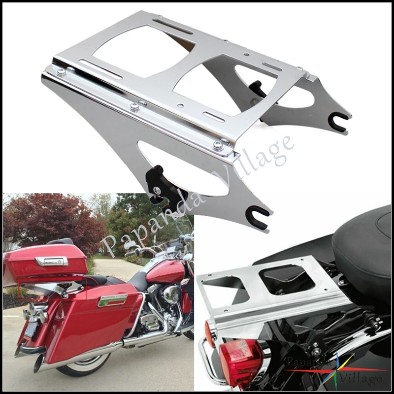 Motorcycle Detachable Two Up Tour Pack Luggage Rack Tail Box Support Frame for Harley FLHR FLHRC FLHT FLHX FLTRX 2009-2013
Motorcycle Detachable Two Up Tour Pack Luggage Rack Tail Box Support Frame for Harley FLHR FLHRC FLHT FLHX FLTRX 2009-2013