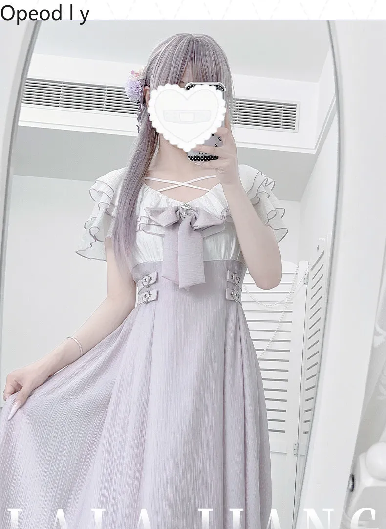 Original Design Summer Japanese Fashion Sweet Short Sleeve Lace Dress Girls Ladies Temperament Long Lolita Dresses Women
Original Design Summer Japanese Fashion Sweet Short Sleeve Lace Dress Girls Ladies Temperament Long Lolita Dresses Women