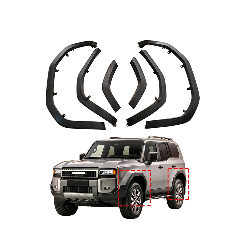 Modification Maictop Car Accessories Front Rear Plastic Wheel Eyebrows Fender Flares for Land Cruiser Prado LC250 2022 2
Modification Maictop Car Accessories Front Rear Plastic Wheel Eyebrows Fender Flares for Land Cruiser Prado LC250 2022 2