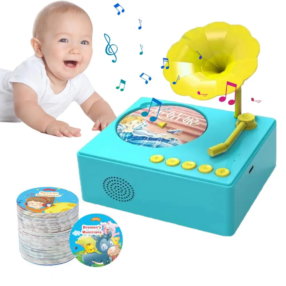 Children Music Box Kids Gramophone Toy with 48 Story Cards Early Education Phonograph Music Recorder for Boys Girls for Toddlers
Children Music Box Kids Gramophone Toy with 48 Story Cards Early Education Phonograph Music Recorder for Boys Girls for Toddlers