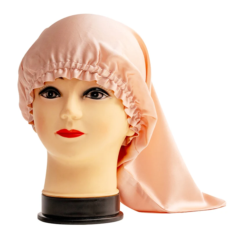 100% Silk Long Thick Hair Bonnet Night Cap For Sleeping Elastic band Silk Hair Wrap Curly Hair Silk Bonnet Hair Cap Bath Cap
100% Silk Long Thick Hair Bonnet Night Cap For Sleeping Elastic band Silk Hair Wrap Curly Hair Silk Bonnet Hair Cap Bath Cap