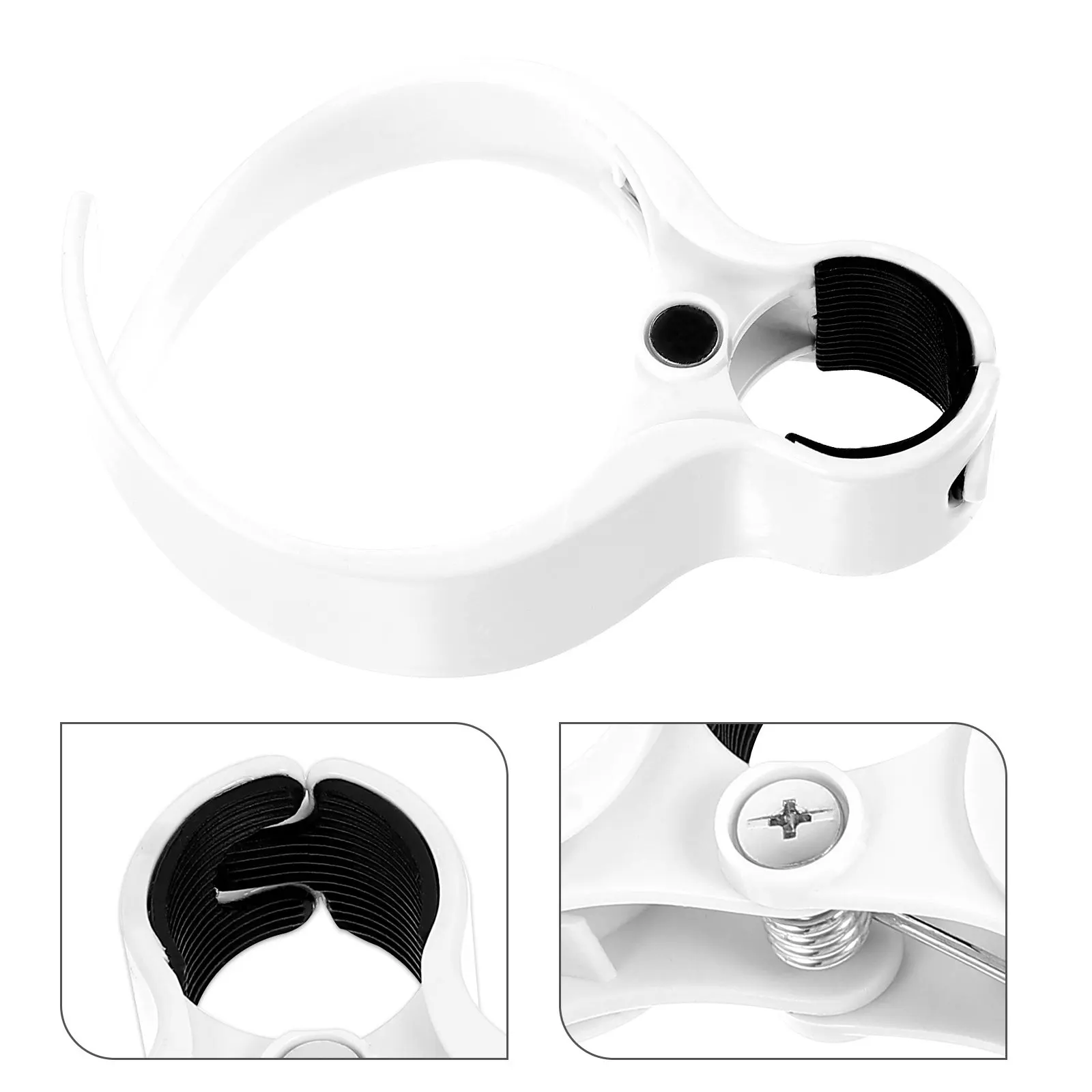 2Pcs Clamp on Cup Holder Sturdy Lightweight Clip Holder for Coffee Soda Tumbler Band Rack
2Pcs Clamp on Cup Holder Sturdy Lightweight Clip Holder for Coffee Soda Tumbler Band Rack