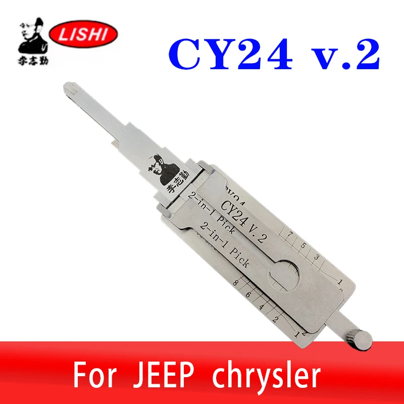 Original CY24 LISHI 2in1 Car Locksmith Tool for JEEP Kreisler Decoder Door Open Lock Pick Tool Automotive Security Equipment
Original CY24 LISHI 2in1 Car Locksmith Tool for JEEP Kreisler Decoder Door Open Lock Pick Tool Automotive Security Equipment