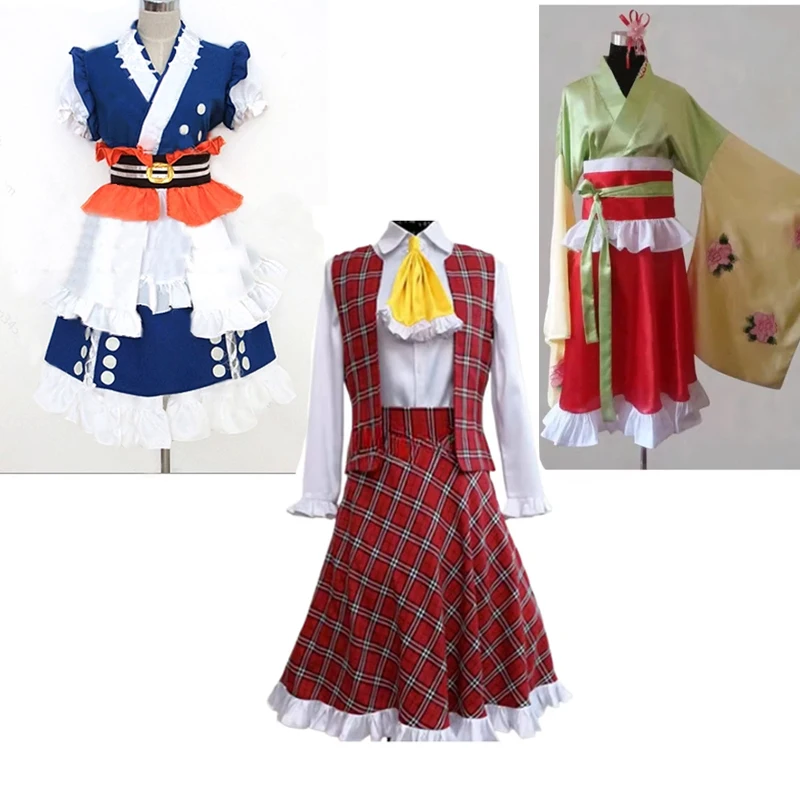 Аниме Touhou Kazami Yuuka Hieda no Akyuu Onozuka Komachi Косплей Костюм Одежда для Хэллоуина Нестандартный размер
Аниме Touhou Kazami Yuuka Hieda no Akyuu Onozuka Komachi Косплей Костюм Одежда для Хэллоуина Нестандартный размер