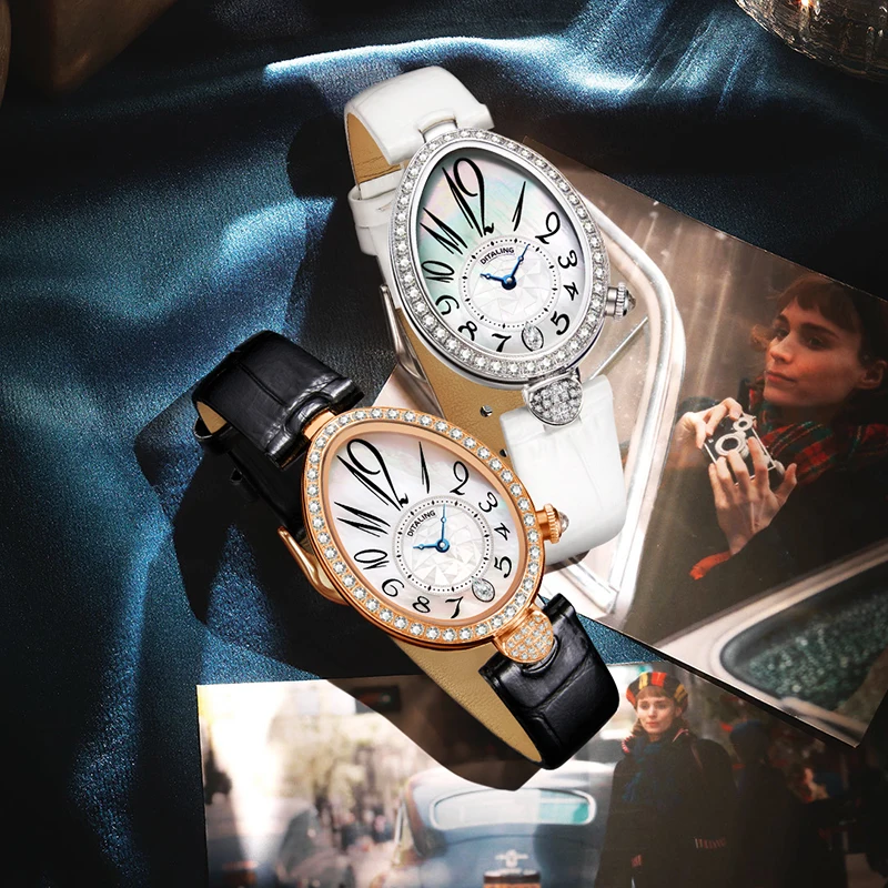 DITALING Leather Luxury Women's Watches Fashion Quartz Wristwatches Water Drop Diamond Elegant Watch For Women Free Shiping 1211
DITALING Leather Luxury Women's Watches Fashion Quartz Wristwatches Water Drop Diamond Elegant Watch For Women Free Shiping 1211