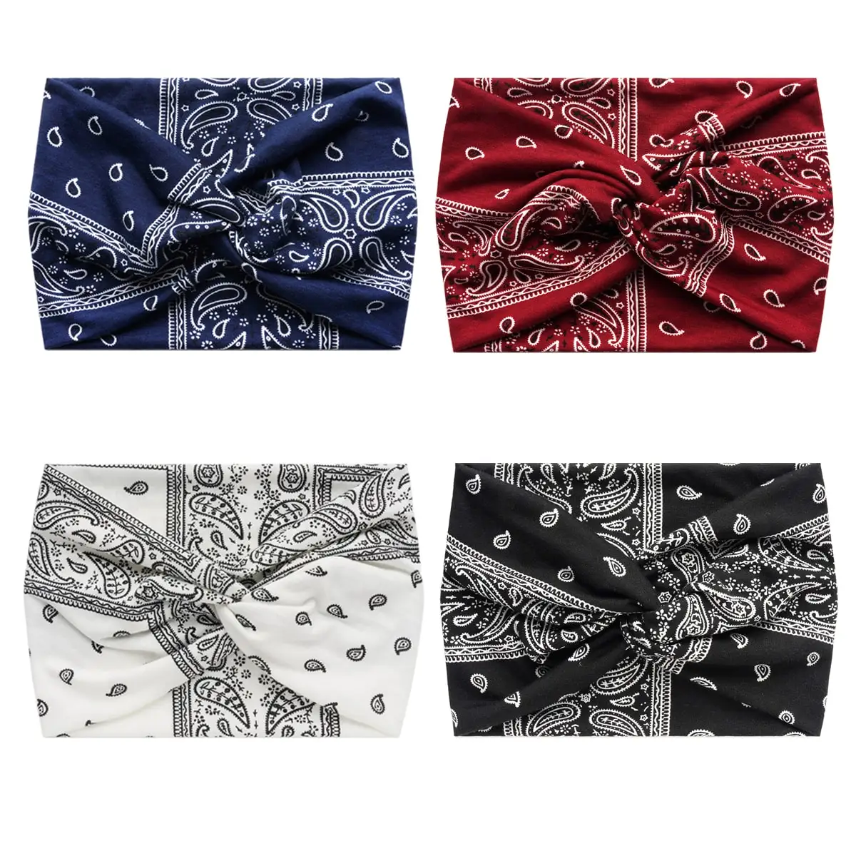 Women Wide Tie-Knot Headbands Paisley Print Elastic Hair Band Turban Headwrap
Women Wide Tie-Knot Headbands Paisley Print Elastic Hair Band Turban Headwrap