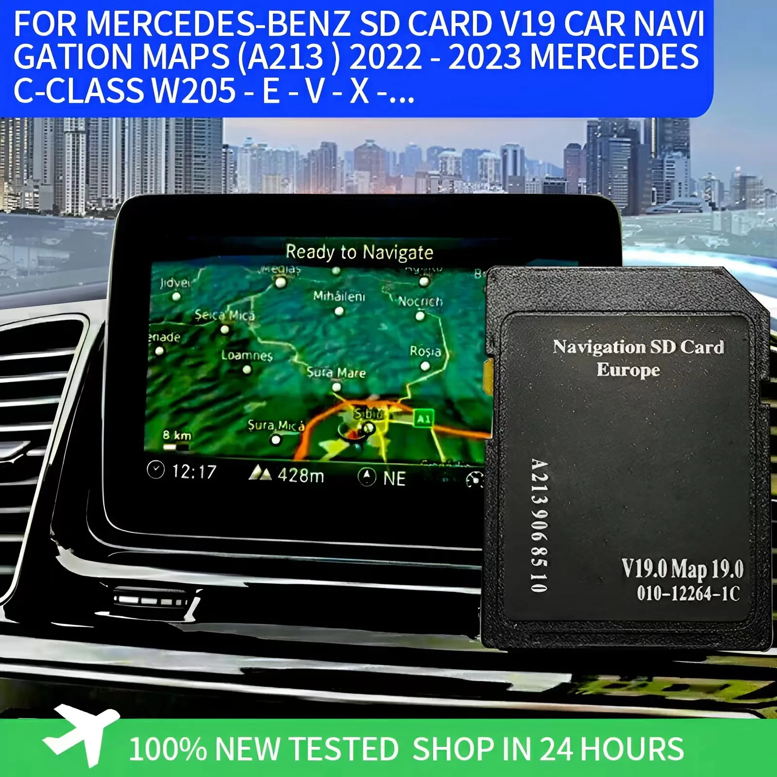 32G brand new for Mercedes-Benz SD card V19 car navigation map (A213) 2022 - 2023 Mercedes C-Class W205 - E - V - X -... GPS MAP
32G brand new for Mercedes-Benz SD card V19 car navigation map (A213) 2022 - 2023 Mercedes C-Class W205 - E - V - X -... GPS MAP