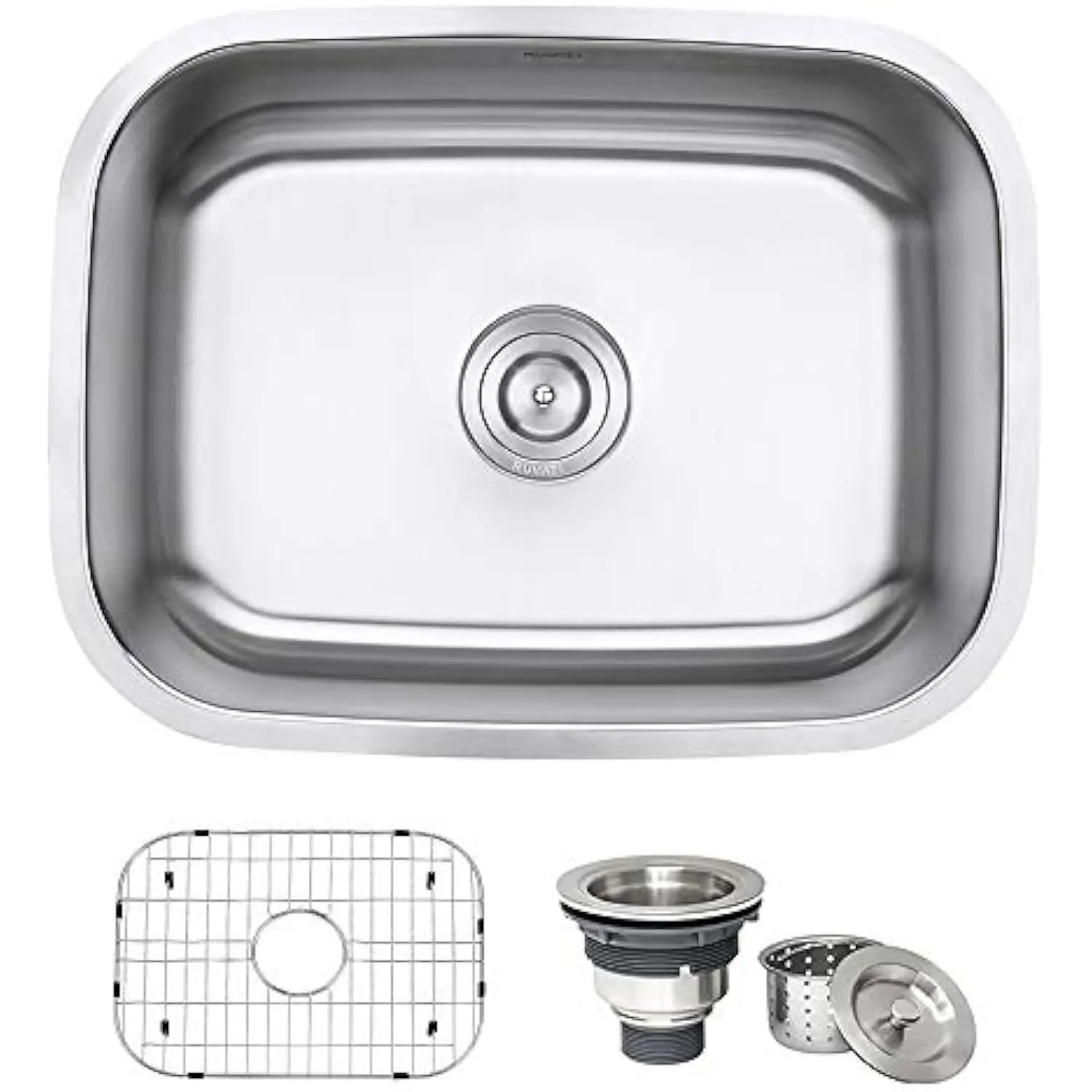 24 Recht pratique Rvm4132 Кухонная мойка под креплением - Кухонная мойка из нержавеющей стали 16 калибра с одной чашей и матовой отделкой, скрывает царапины
24 Recht pratique Rvm4132 Кухонная мойка под креплением - Кухонная мойка из нержавеющей стали 16 калибра с одной чашей и матовой отделкой, скрывает царапины