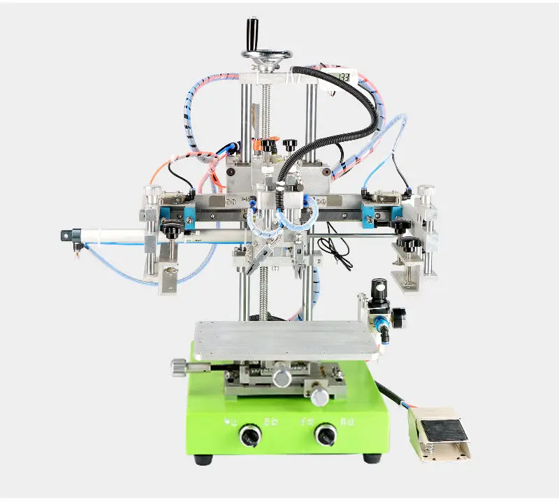 D709 Маленький настольный полуавтоматический трафаретный принтер – пневматический планшетный пресс для визитных карточек, ткани, сумок, чашек
D709 Маленький настольный полуавтоматический трафаретный принтер – пневматический планшетный пресс для визитных карточек, ткани, сумок, чашек