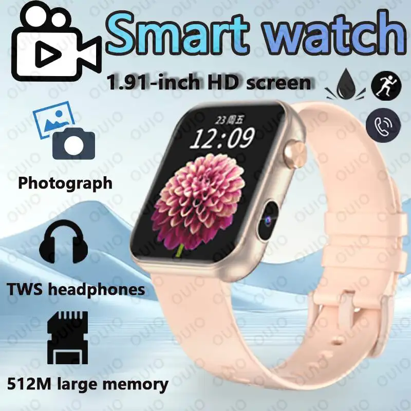 Новые Смарт-часы для мужчин и женщин, 1,91 дюйма, фотозапись, видео, TWS, наушники, пульс, кислород в крови, 512 м, умные часы с большой памятью
Новые Смарт-часы для мужчин и женщин, 1,91 дюйма, фотозапись, видео, TWS, наушники, пульс, кислород в крови, 512 м, умные часы с большой памятью
