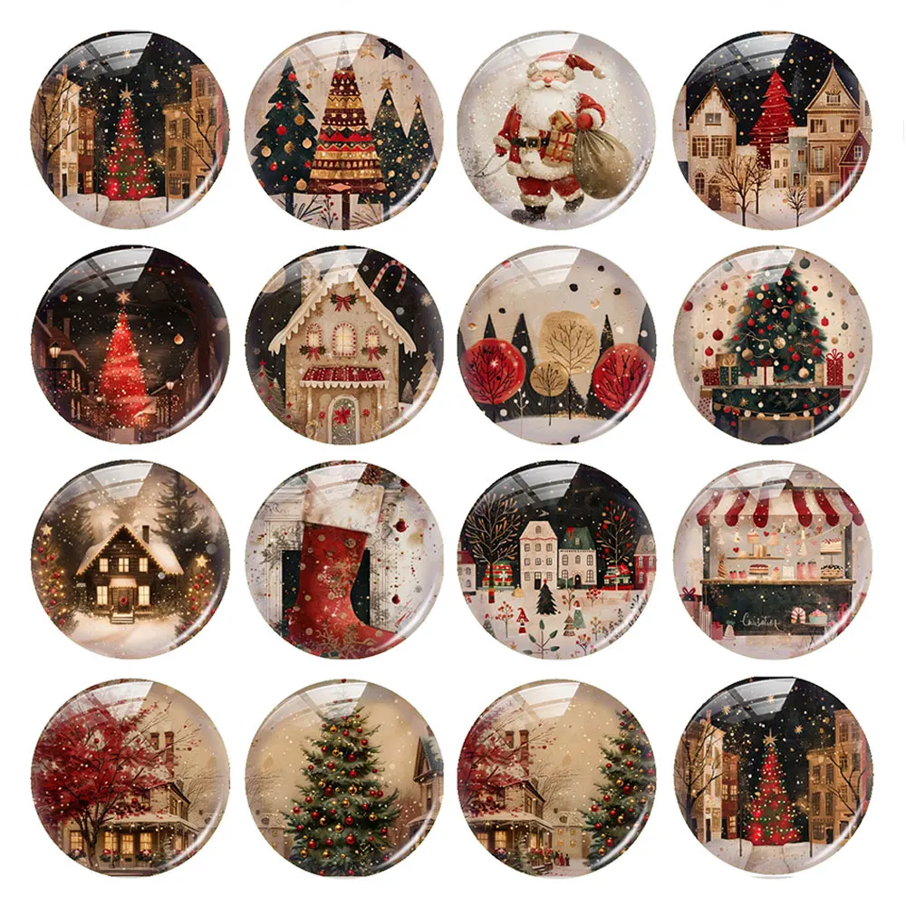 Handmade Christmas X-mas Winter Tree Santa Jesus Snowman Bells Photo Glass Cabochon Flatback Demo Cameo For Diy Jewelry Making
Handmade Christmas X-mas Winter Tree Santa Jesus Snowman Bells Photo Glass Cabochon Flatback Demo Cameo For Diy Jewelry Making