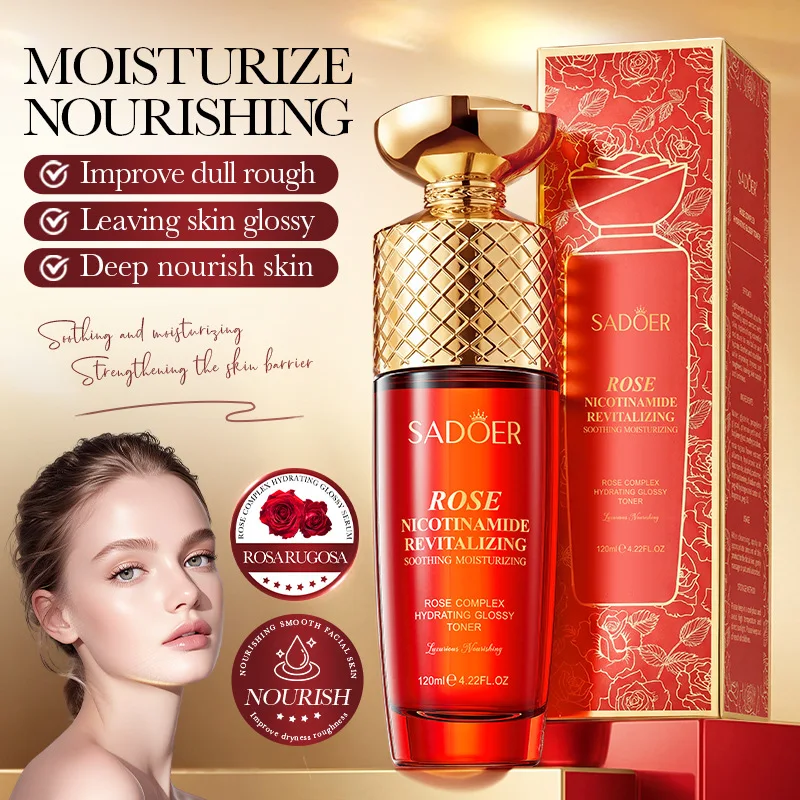 SADOER Rose Hydrating Brightening Toner 120ml Soothing Refreshing Moisturizing Skin Care For Face
SADOER Rose Hydrating Brightening Toner 120ml Soothing Refreshing Moisturizing Skin Care For Face