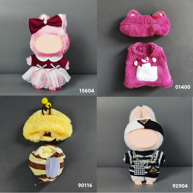 17cm Cute Mini Plush Doll'S Clothes Outfit Accessories For Korea Kpop Exo Labubu Idol Dolls shark onesie Clothing DIY Girl Gift
17cm Cute Mini Plush Doll'S Clothes Outfit Accessories For Korea Kpop Exo Labubu Idol Dolls shark onesie Clothing DIY Girl Gift