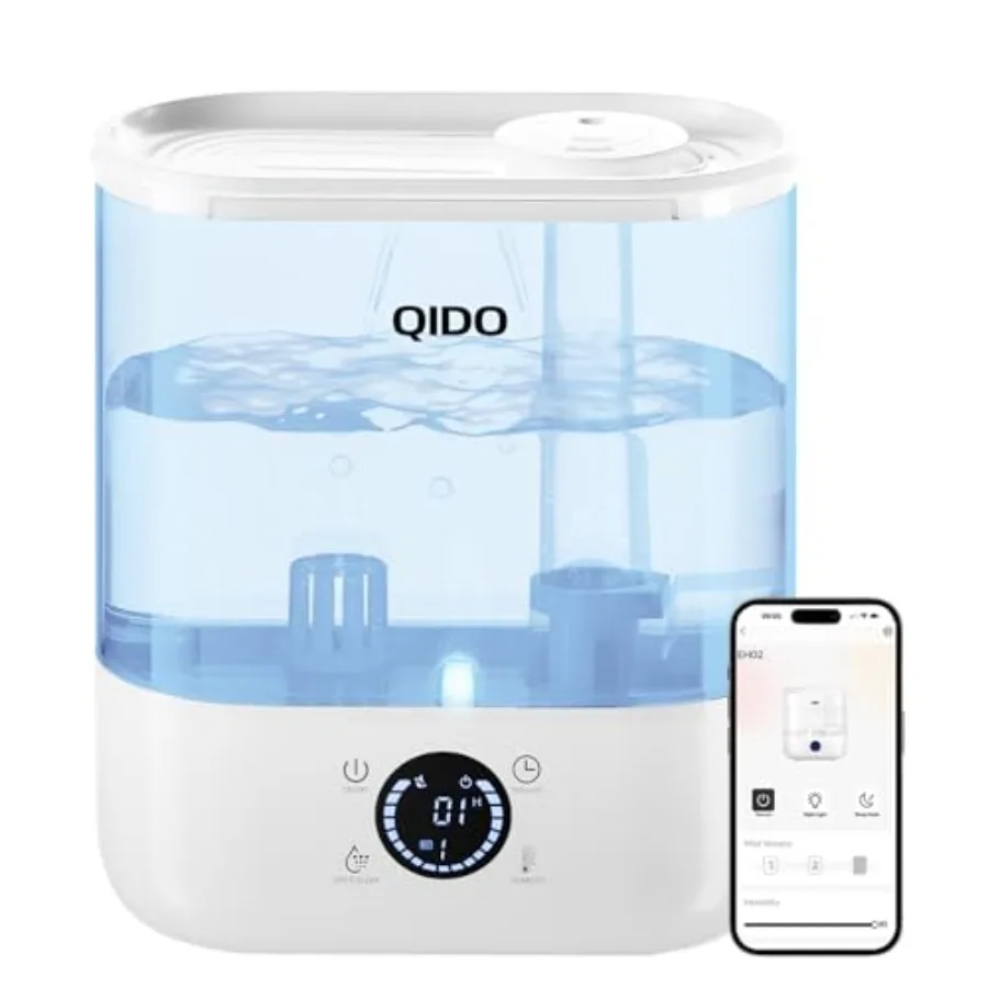 Top Fill Humidifiers for Bedroom, 5L Tank for Large Room, Easy to Fill and Clean, 28dB Quiet Cool Mist Air Humidifier for Home
Top Fill Humidifiers for Bedroom, 5L Tank for Large Room, Easy to Fill and Clean, 28dB Quiet Cool Mist Air Humidifier for Home