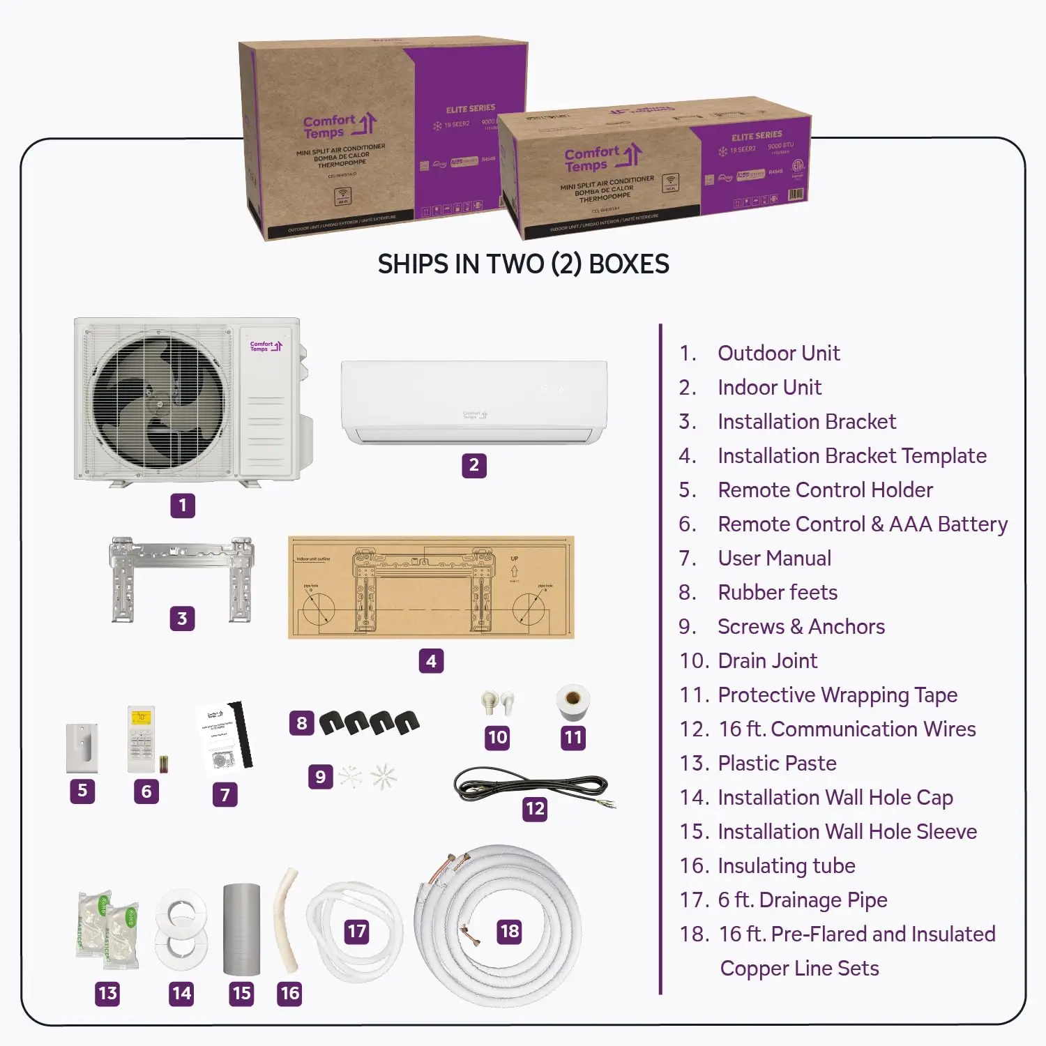 Energy-Saving 24000 BTU / 230V Mini Split AC/Heating System – 21 SEER, Pre-Charged, Quiet & Comfortable Mini Split with, Custom
Energy-Saving 24000 BTU / 230V Mini Split AC/Heating System – 21 SEER, Pre-Charged, Quiet & Comfortable Mini Split with, Custom