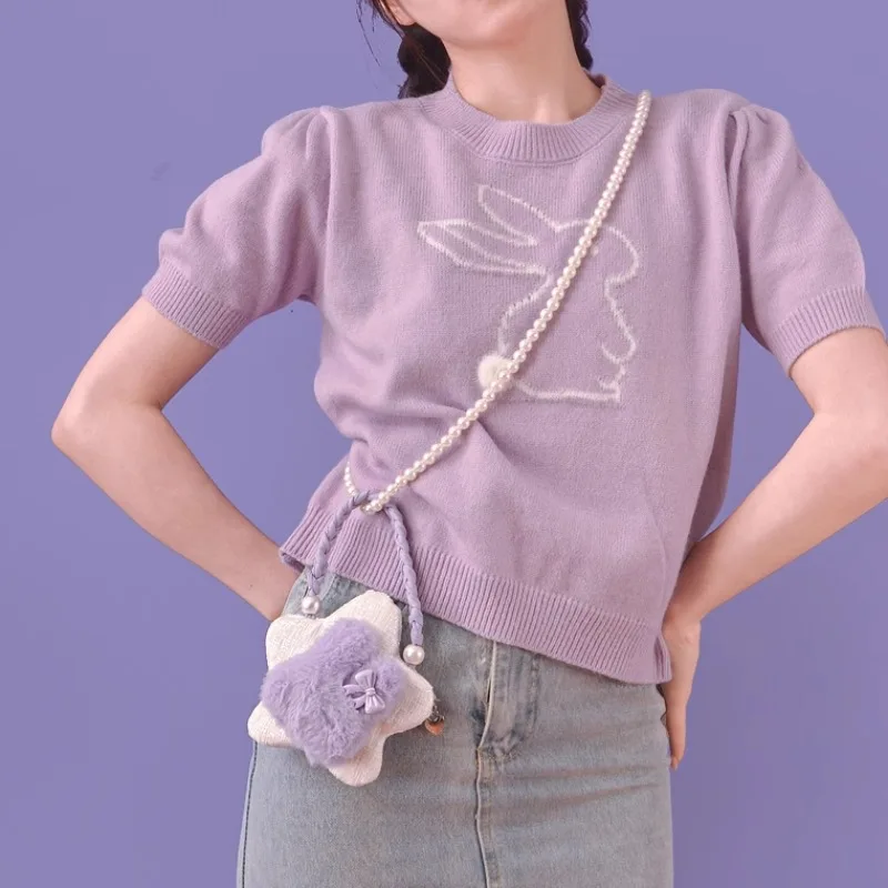 Star Rabbit Plush Bag Daily Using Purses Sac Femme Japanese All-match Bolsos De Mujer Mini Bolso Crossbady Bags for Woman
Star Rabbit Plush Bag Daily Using Purses Sac Femme Japanese All-match Bolsos De Mujer Mini Bolso Crossbady Bags for Woman