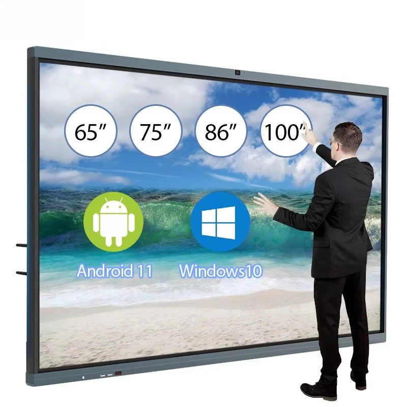 Мультисенсорный экран с антибликовым покрытием, мобильная подставка, ЖК-цифровая интерактивная смарт-плата, 55, 65, 75 дюймов, интерактивная плоская панель
Мультисенсорный экран с антибликовым покрытием, мобильная подставка, ЖК-цифровая интерактивная смарт-плата, 55, 65, 75 дюймов, интерактивная плоская панель