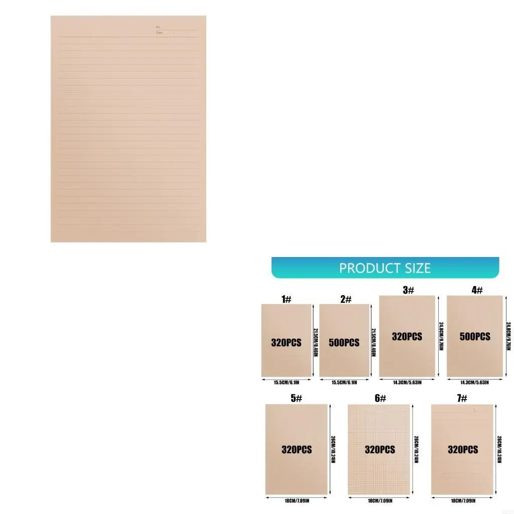 Thickened Tearable Paper Resistant to Bleeding Erasing Reduces Eye Fatigue for Long Terms Study Work Use K92C
Thickened Tearable Paper Resistant to Bleeding Erasing Reduces Eye Fatigue for Long Terms Study Work Use K92C