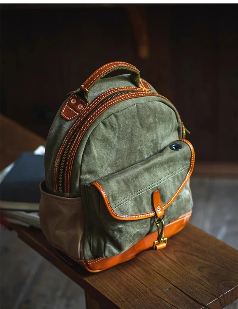 Vintage designer high quality canvas genuine leather men women's backpack outdoor travel fashion luxury double pocket schoolbag
Vintage designer high quality canvas genuine leather men women's backpack outdoor travel fashion luxury double pocket schoolbag