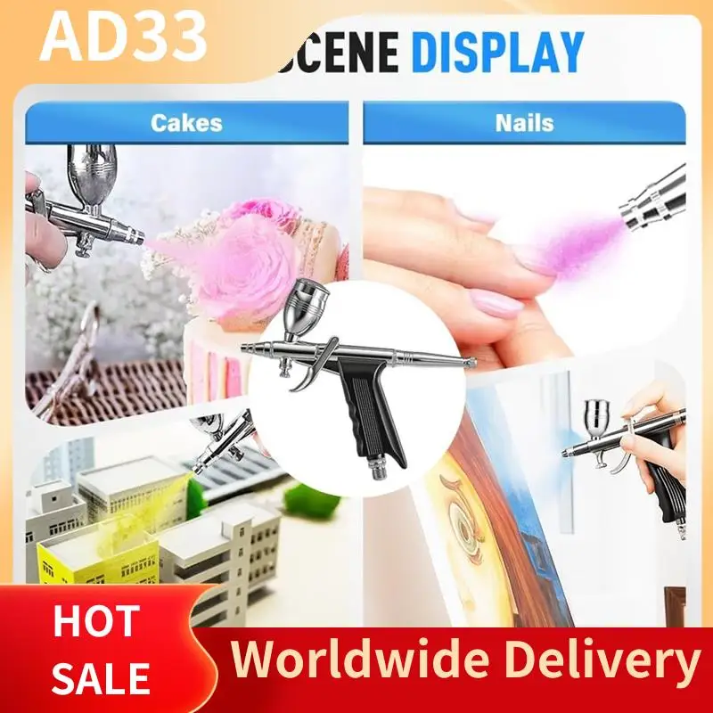 【A28I Airbrush Kit With 0.3/0.5/0.8Mm-Needles & 3 Paint Cups, Double Action Airbrush Set For Nails, Cake, Tattoo,For Painting
【A28I Airbrush Kit With 0.3/0.5/0.8Mm-Needles & 3 Paint Cups, Double Action Airbrush Set For Nails, Cake, Tattoo,For Painting