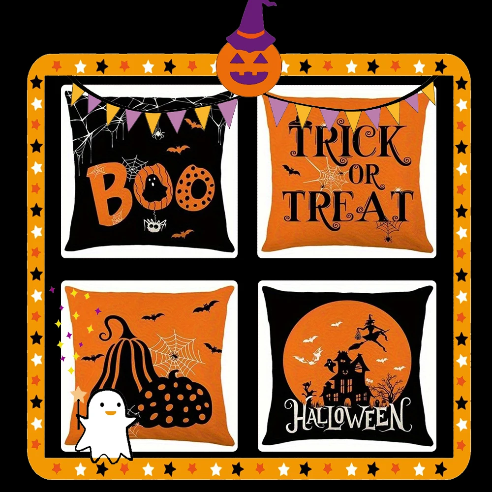 Boo! Spooky Halloween Pillowcase DesignSuitable for sofa car bedroom decorative cushion cover pillow cover
Boo! Spooky Halloween Pillowcase DesignSuitable for sofa car bedroom decorative cushion cover pillow cover