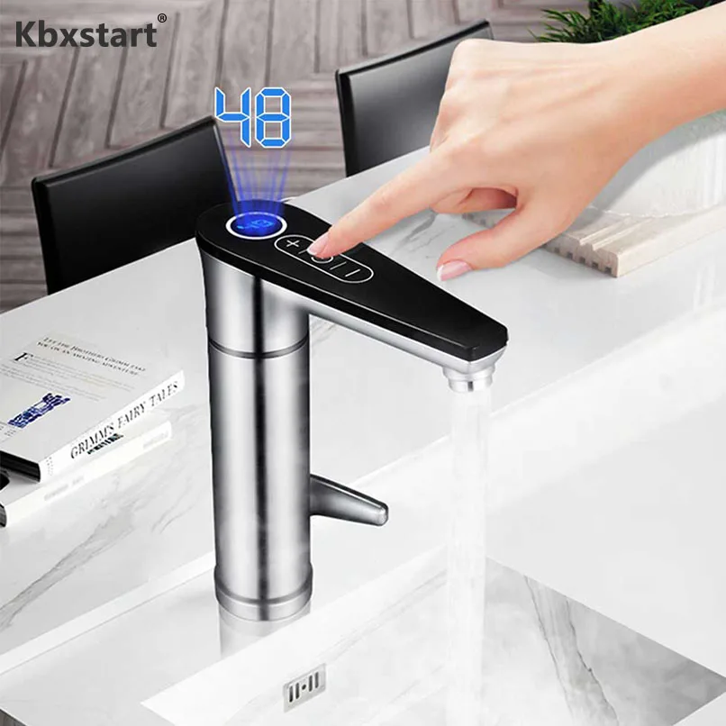 3000W Instant Electric Faucet Stainless Steel Touch Switch Water Heater Adjustable Temperature LCD Display Heating Faucet 220V
3000W Instant Electric Faucet Stainless Steel Touch Switch Water Heater Adjustable Temperature LCD Display Heating Faucet 220V