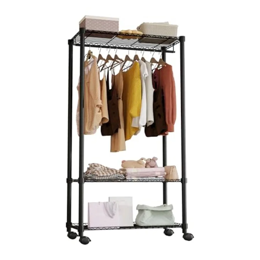 tools Heavy Duty Rolling Garment Rack 3 Tiers Adjustable with 25mm thick iron pipeFreestanding Wardrobe Closet Storage Metal fo
tools Heavy Duty Rolling Garment Rack 3 Tiers Adjustable with 25mm thick iron pipeFreestanding Wardrobe Closet Storage Metal fo