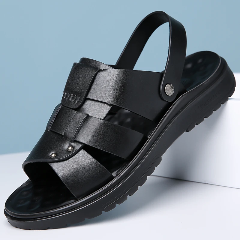 Fashionable Minimalist Men's Outdoor Soft-Sole Sandals Comfortable Breathable Wear-Resistant Thick-Heeled Casual Beach Shoes-t83
Fashionable Minimalist Men's Outdoor Soft-Sole Sandals Comfortable Breathable Wear-Resistant Thick-Heeled Casual Beach Shoes-t83