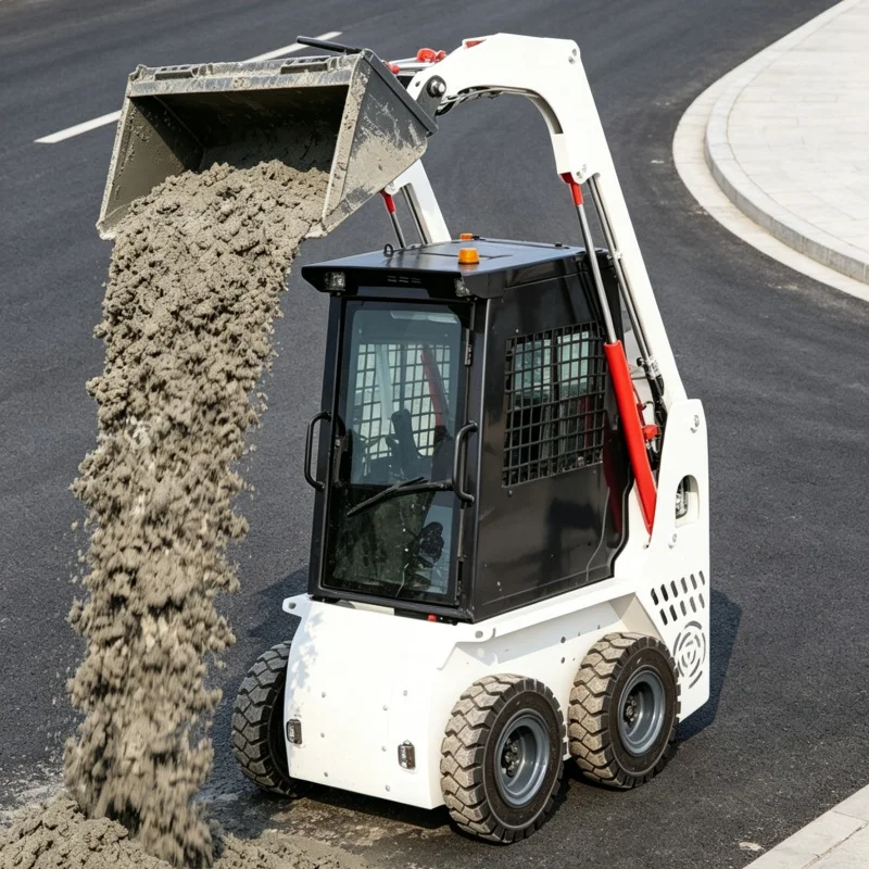 Customized Construction Skid Steer Loader, Ride-on Skid Steer, Material Handling Equipment for Factory Yards
Customized Construction Skid Steer Loader, Ride-on Skid Steer, Material Handling Equipment for Factory Yards