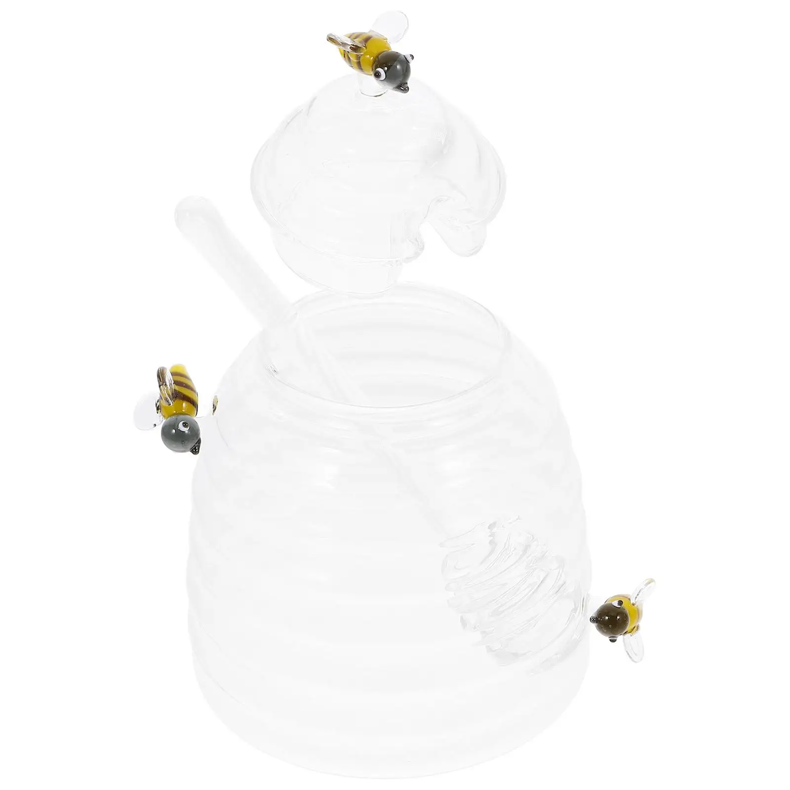 Honey Pot Glass Kitchen Container Jars with Dipper Dispenser Clear Syrup Lids Honeypot
Honey Pot Glass Kitchen Container Jars with Dipper Dispenser Clear Syrup Lids Honeypot