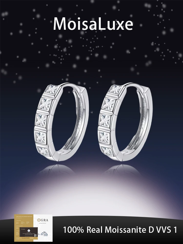 MoisaLuxe Official Store GRA Moissanite Plata Simple Ear Clings Pure Silver 925 Earrings Fashionable Jewelry for Women To Wear
MoisaLuxe Official Store GRA Moissanite Plata Simple Ear Clings Pure Silver 925 Earrings Fashionable Jewelry for Women To Wear