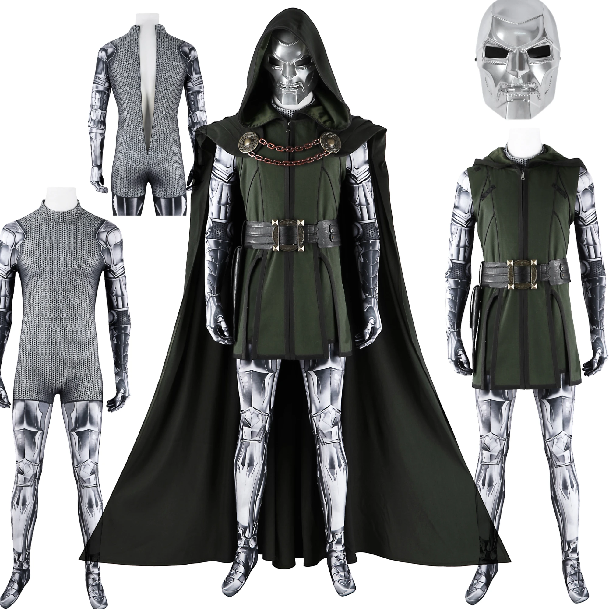 Doctor Cosplay Costume Doom Disguise Jumpsuit Cloak top Halloween Carnival Party Outfits
Doctor Cosplay Costume Doom Disguise Jumpsuit Cloak top Halloween Carnival Party Outfits