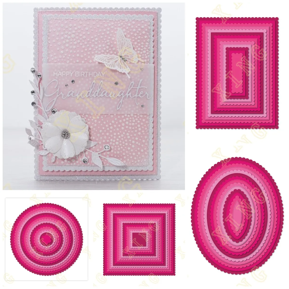 Newest Scrapbooking Metal Scalloped & Pierced Cutting Dies Craft Embossing Make Paper Greeting Card Making Template DIY Handmade
Newest Scrapbooking Metal Scalloped & Pierced Cutting Dies Craft Embossing Make Paper Greeting Card Making Template DIY Handmade